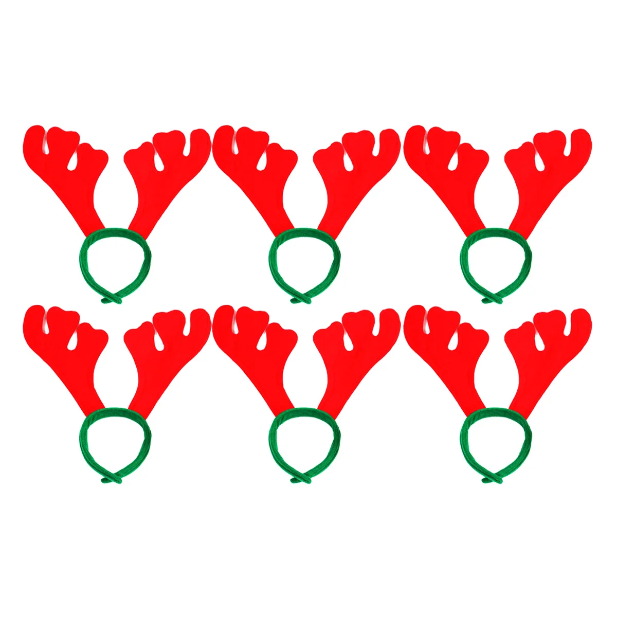 

12pcs Christmas Antler Hair Hoop Lightweight Party Decor Kids Costume Carnival Wedding Birthday Winter Theme Event Gift