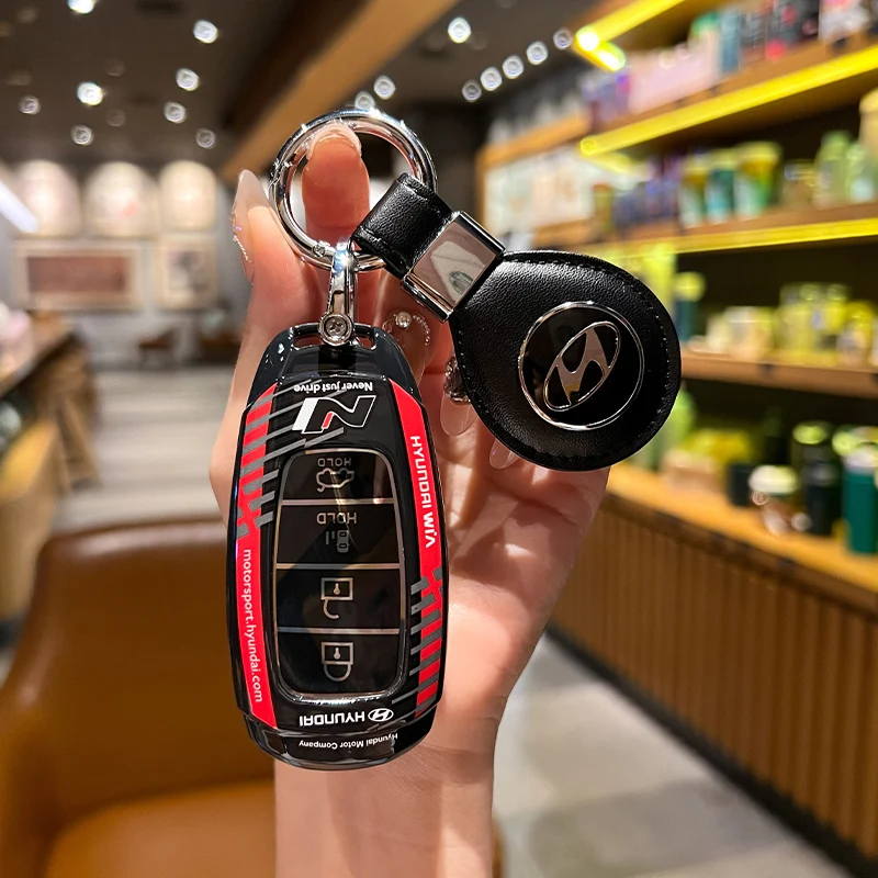 

Zinc Alloy Car Key Case Cover For Hyundai N Line I30 Ix35 Azera Santa Fe KONA Encino Solaris Grandeur Ig Accent Palisade Fashion