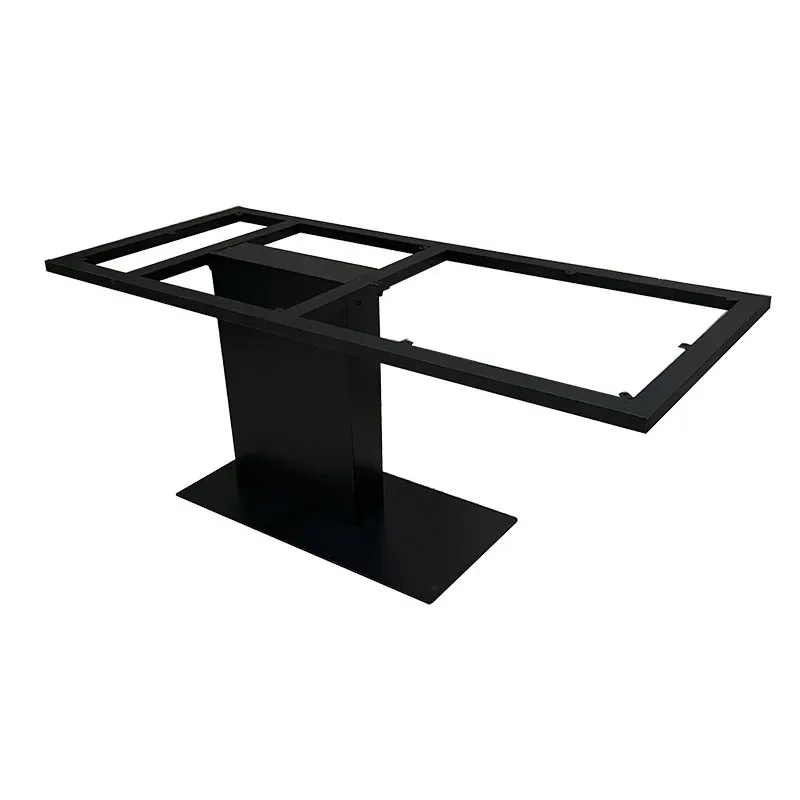 Simple light luxury metal large plate bracket solid steel plate island table rack office table legs