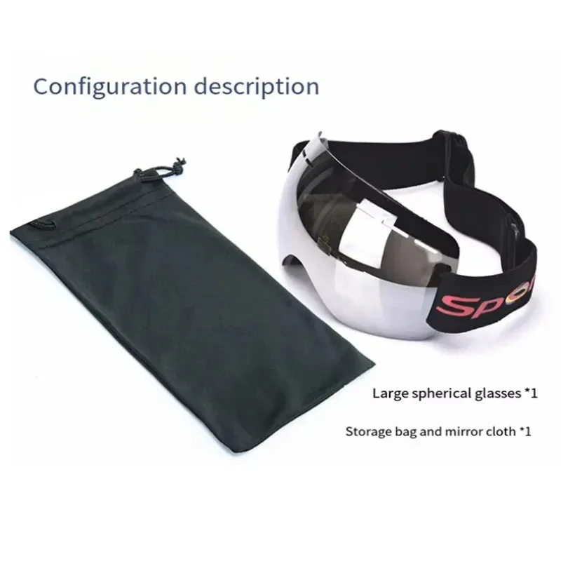 Anti Fog Ski Goggles for Men Women Double Lens Snowboard Glasses with UV Protection Wide View for Winter Sports