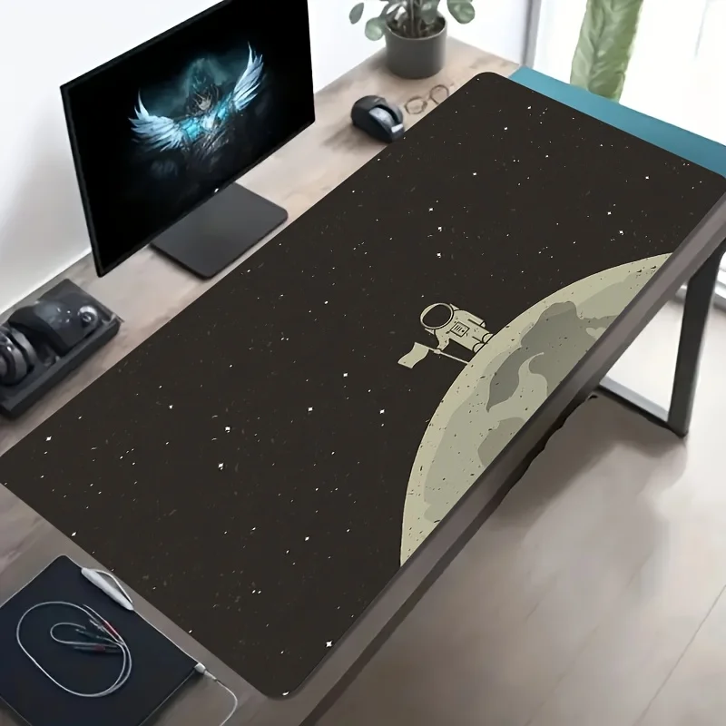 

Astronaut Moon Space Gaming Mouse Pad XXL Non-Slip Rubber Desk Mat for Office Computer