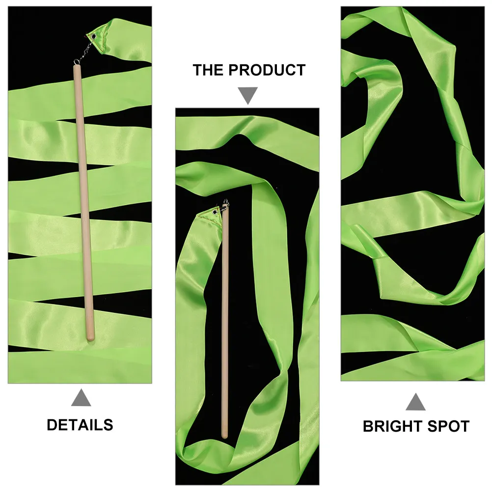 

4Pcs Kids Dancing Streamers Smooth Flowing Rhythmic Ribbons for Gymnastics Dance Practice Gift for Young Performers Lightweight