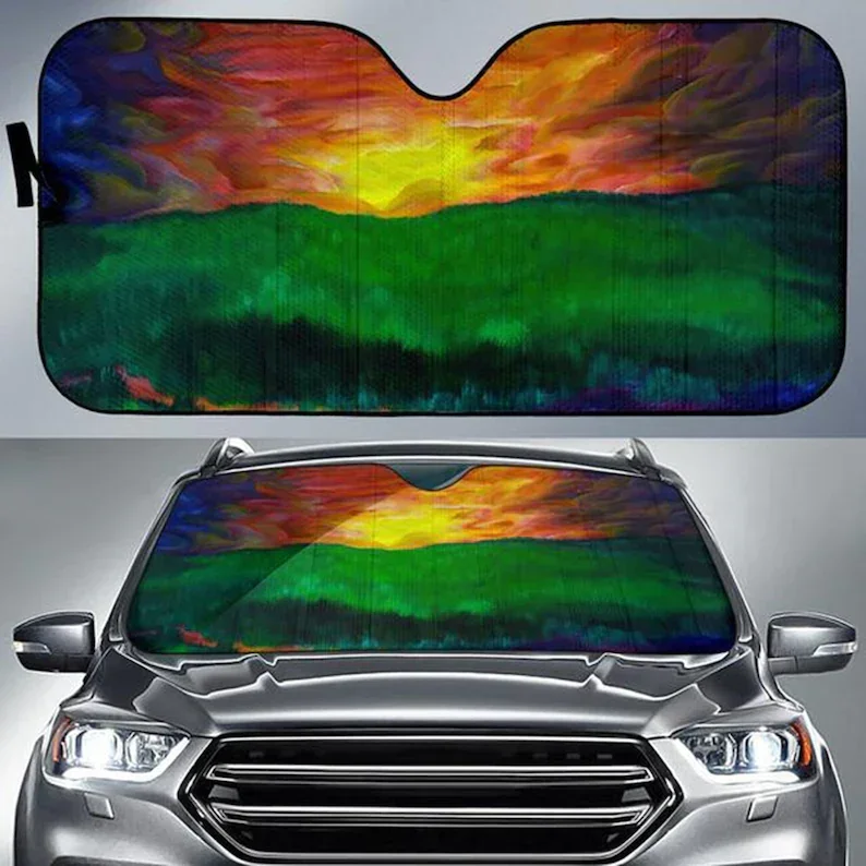 Car Sun Shade , Auto Sun Shade with awesome artwork. Unique Mothers Day Gift!STYLE FOR CAR