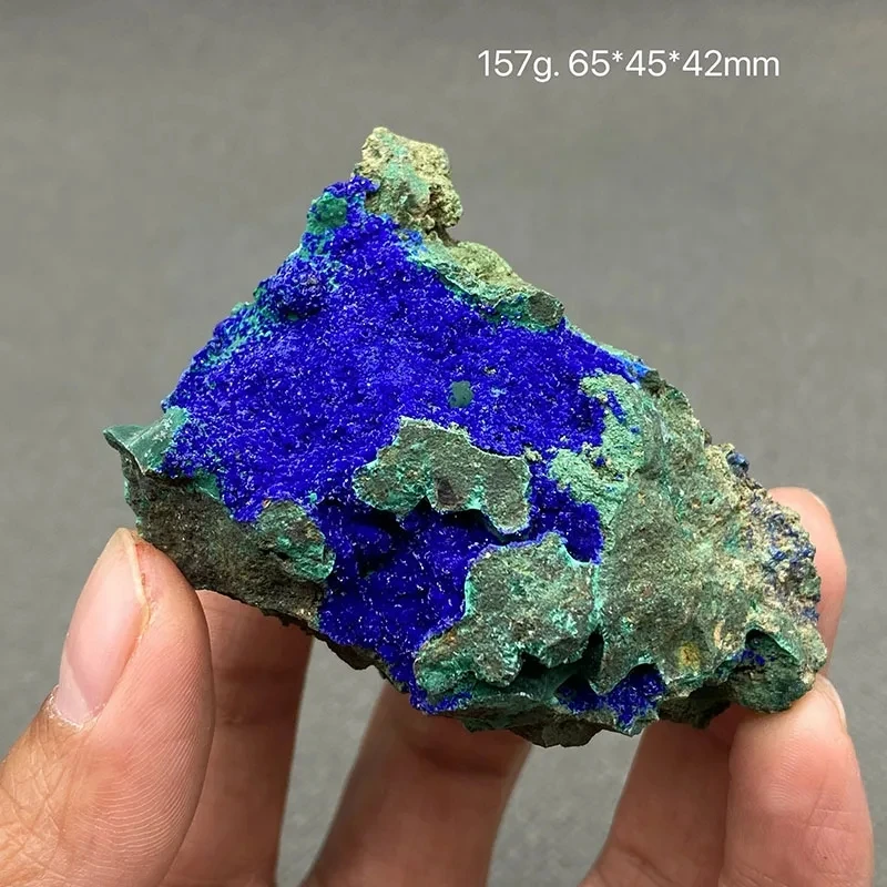 Minéral d'Azurite et Malachite 100% Naturel, Clip de Guérison, Charbon et Cristaux