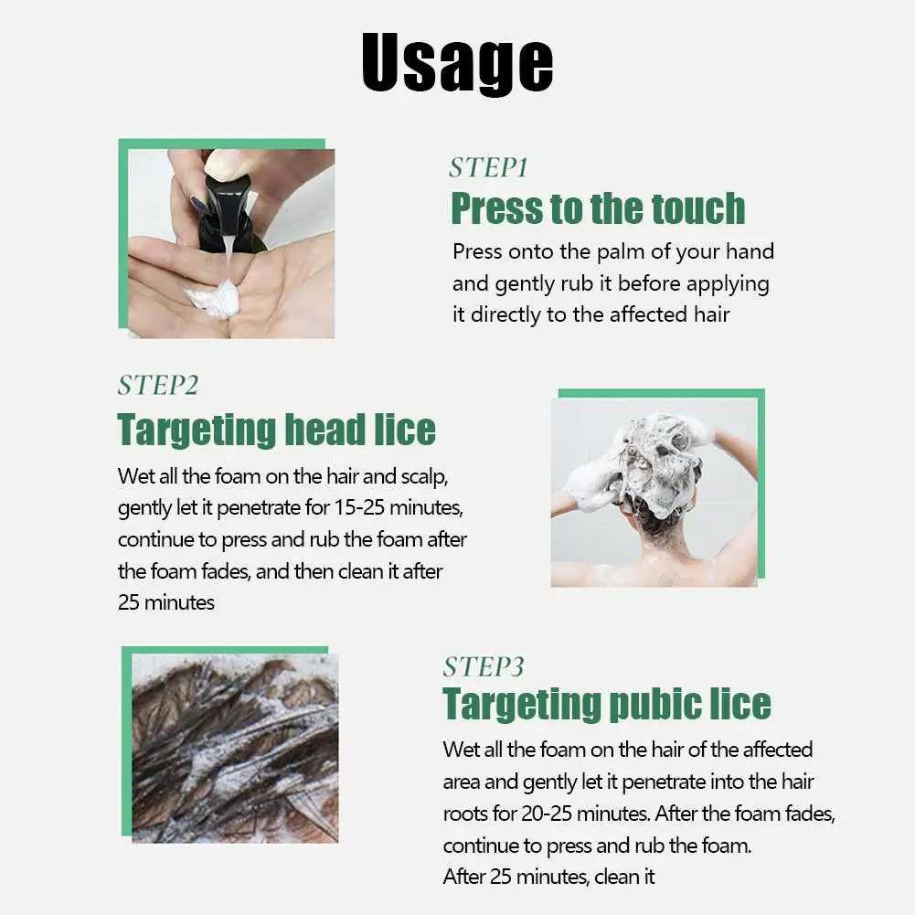 Lice Shampoo For Children's Head Lice Removal Shampoo Water Lice Stand Pure For Pubic Lice Removal Hundred Tincture B4L7 image 6