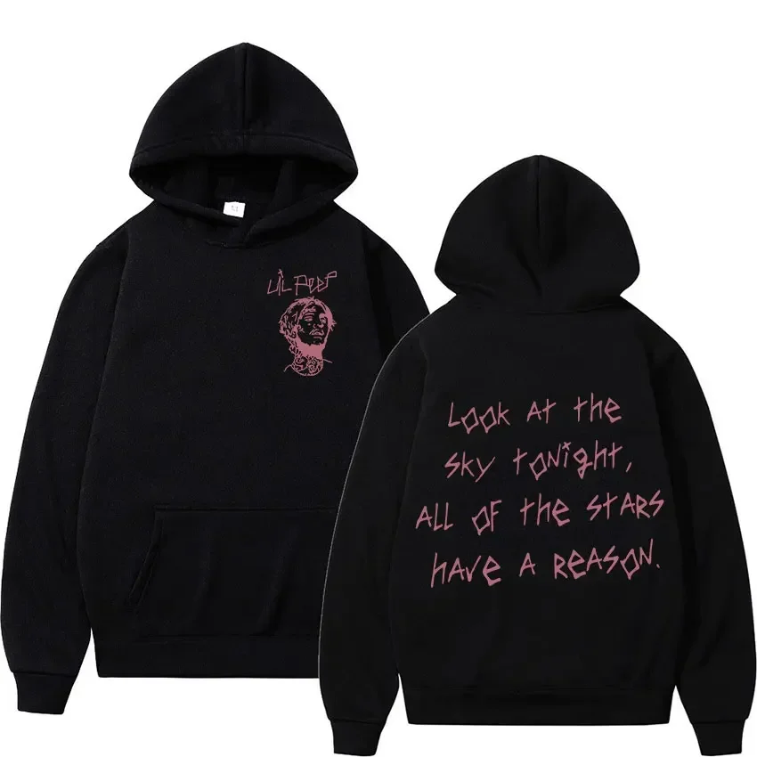 Rapper Lil Peep Tour Concert Hoodie Men\'s Hip Hop Fashion Pullover Sweatshirt Unisex Casual Long Sleeve Hooded Gothic Streetwear