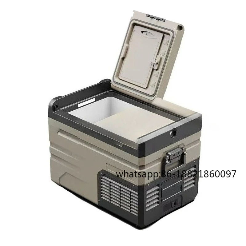 

Автомобильный холодильник с двойной дверью, перегородка 12 В, 24 В, бытовая морозильная камера двойного назначения, удобная мини-подтяжка