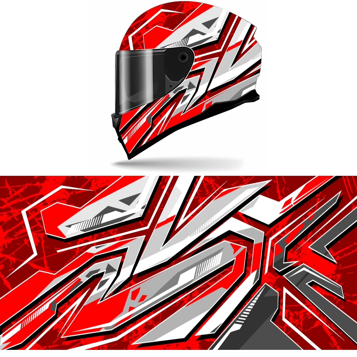 design motorcycle helmet racing stripes Jeremy Leam All Helmets Application Instruction Stripe Shape Design 15 stripe stickers Set dimensions Helmet stripes Images - Free