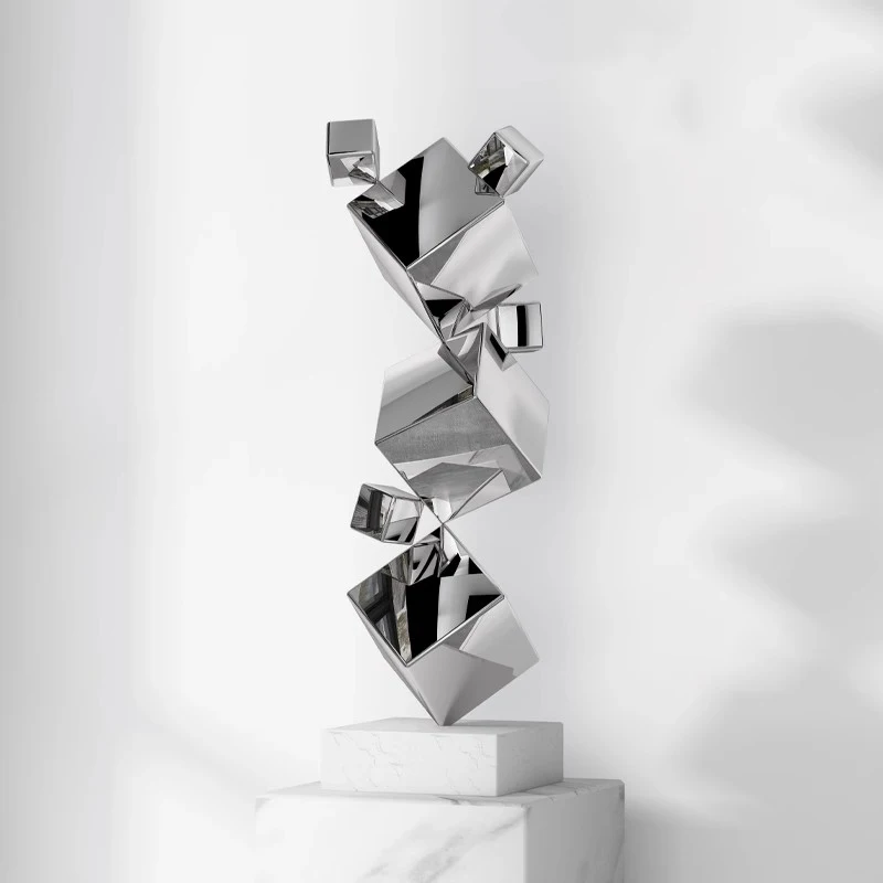 

Figurines Living tFigures Creative Sculptures Metal Interior Accessories Room Decoration Gifts