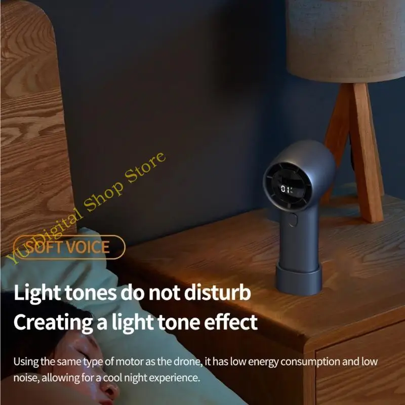 

96BA Перезаряжаемый вентилятор 3000 мАч аккумулятор 100 -й скорость регулируйте небольшой вентилятор насильственный вентилятор