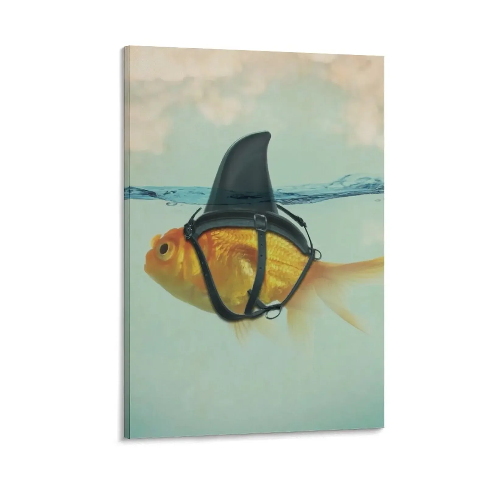 

Goldfish with a Shark Fin Canvas Painting living room decoration poster decoration aesthetic
