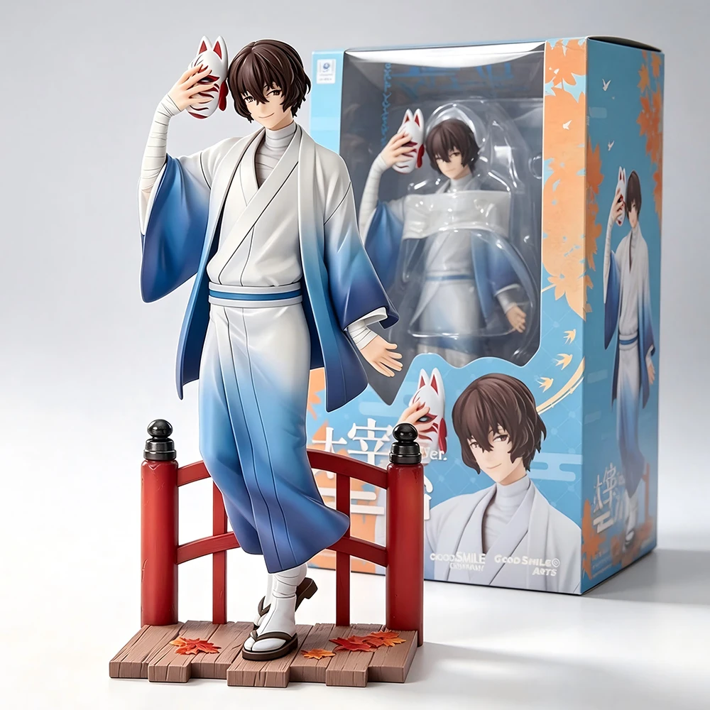 Image of 20CM Dazai Osamu Figur Bungo Stray Dogs Anime Dazai Osamu im Kimono Modell Spielzeug Geschenk Sammlerstück Actionfigur Geburtstagsgeschenk PVC