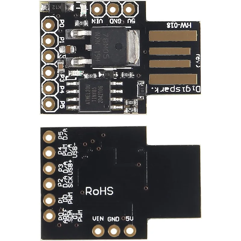 ATTINY85 Digispark kickstarter miniature for Arduino Usb Development