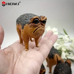 Grumpy African Rain Frog Statue Funny Ugly Toad Resin Crafts Toys Figurine Model Home Scene Decor Office Desktop Ornament