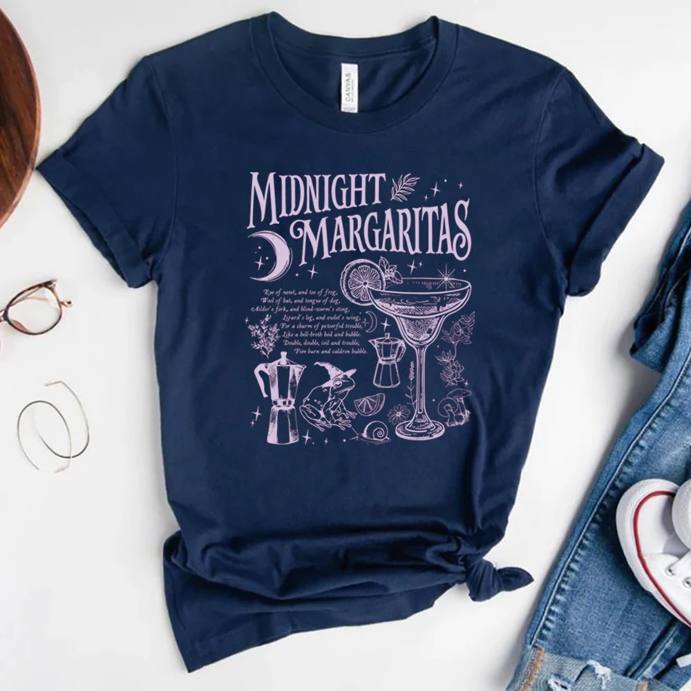 Midnight Margaritas T-Shirt, Salt Rosemary Lavender Love T-Shirt, Witchy Tee, Halloween-Shirts, Retro-Grafik, kurze Ärmel, Tops, T-Shirts – Detail 11
