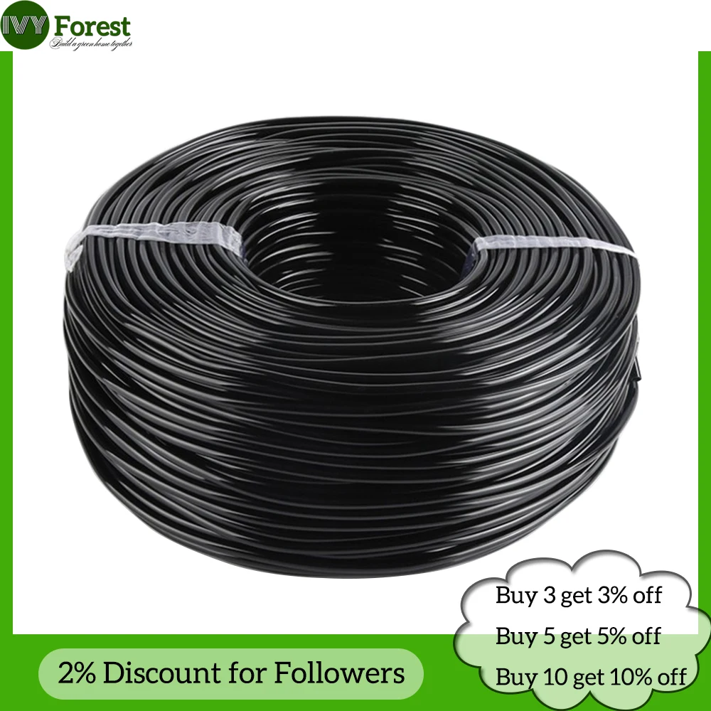 Garden Watering Hose, PVC Water Tubing, Auto Drip Irrigation Pipe, Plant Watering and Misting Cooling, 1/4 '', 4mm, 7mm