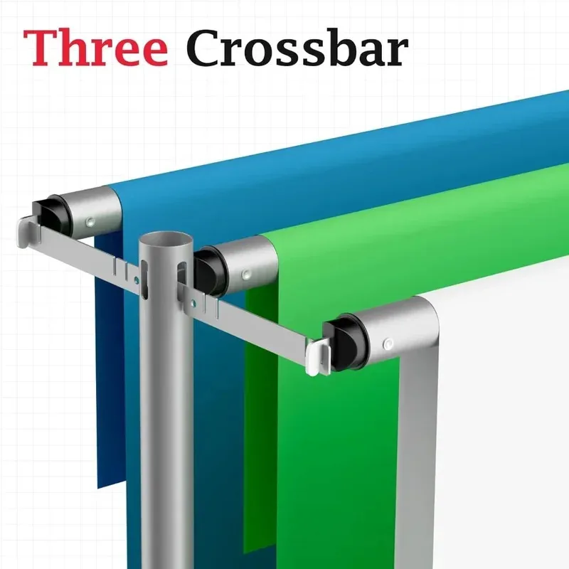 Heavy Duty 10x10Ft Three Crossbar Pipe and Drape Stand Kit, Adjustable Metal Frame for Barop