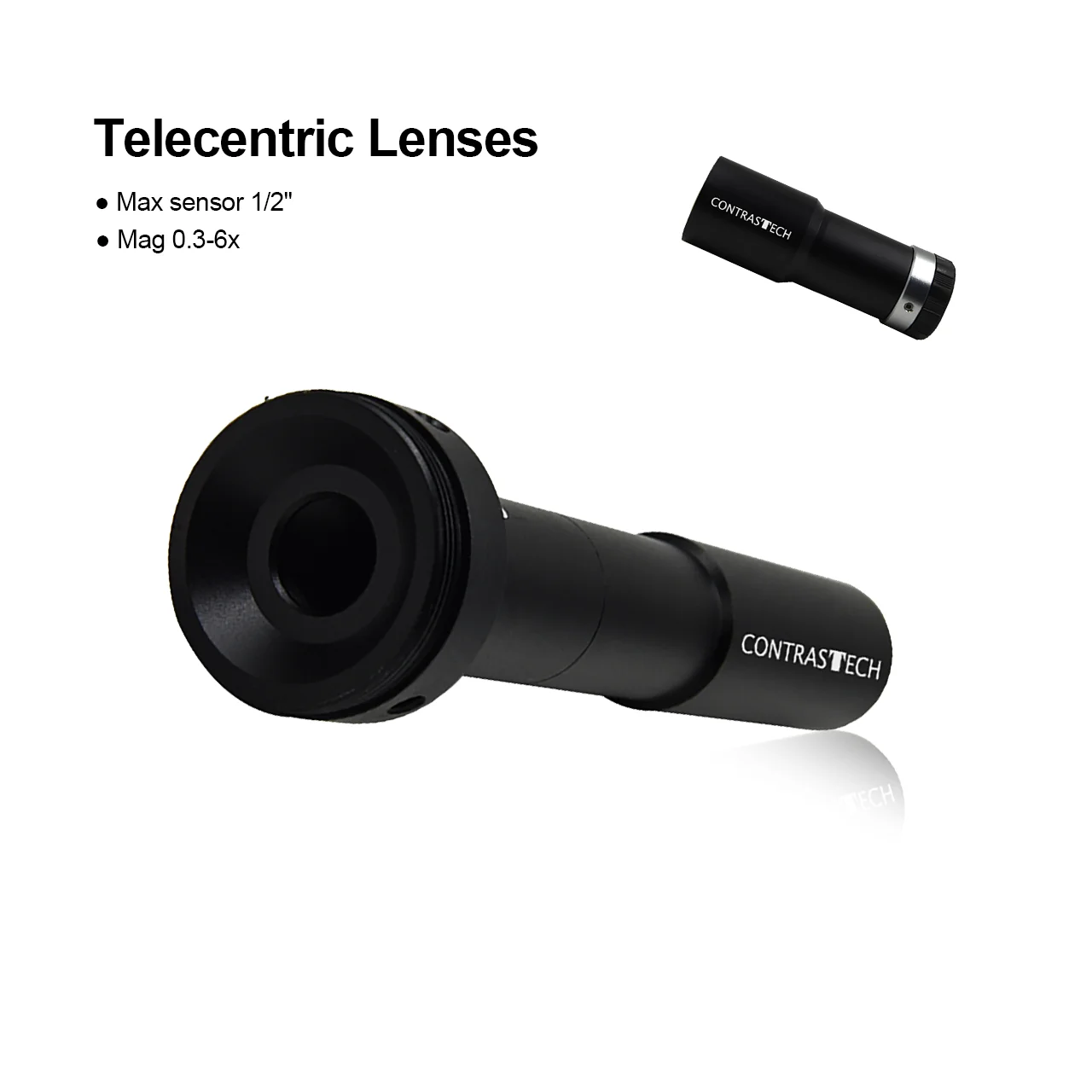 Manufacturer Sell MP WD150mm 1.5x 1/3" Large DOF1.1mm FOV C Mount Telecentric Lens for AOI Application Machine Vision