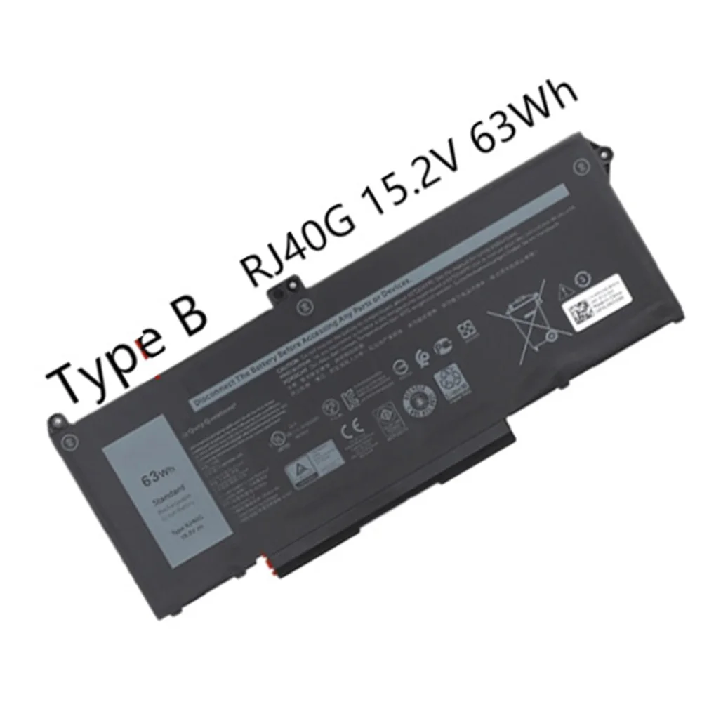 Imagem -05 - Bateria do Portátil de 11.4v 42wh Wy9dx 15.2v 63wh Rj40g para Dell Latitude 5520 5420 3560 P104f P137g 01k2cf 075x16 0wk3f1 005r42