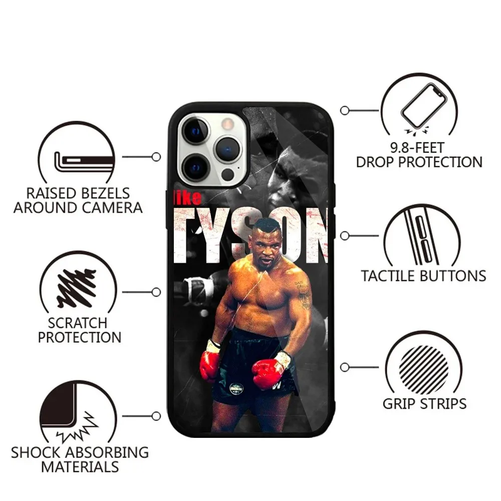 Mike T-Tyson Boxer Man Phone Case Strong Magnetic For IPhone 16,15,14,13,Pro,Max,Plus,11,12,Mini For Magsafe Wireless Charging