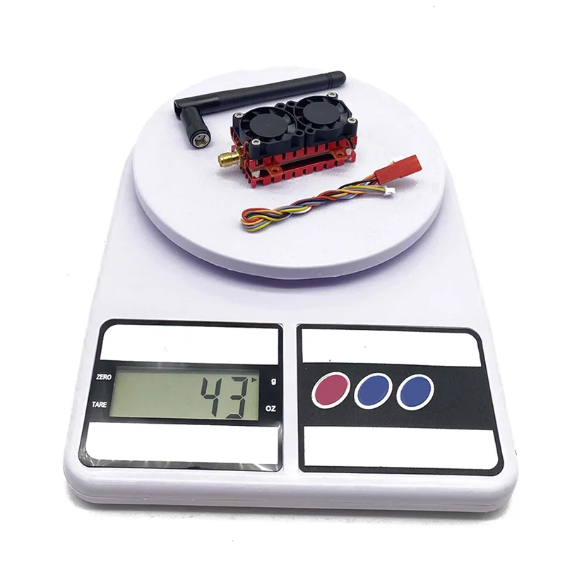 L52A-2X 5W 5.8G VTX 5000Mw 48CH FPV جهاز إرسال الفيديو مع مروحة التبريد 2S-6S لطائرة FPV طويلة المدى RC بدون طيار