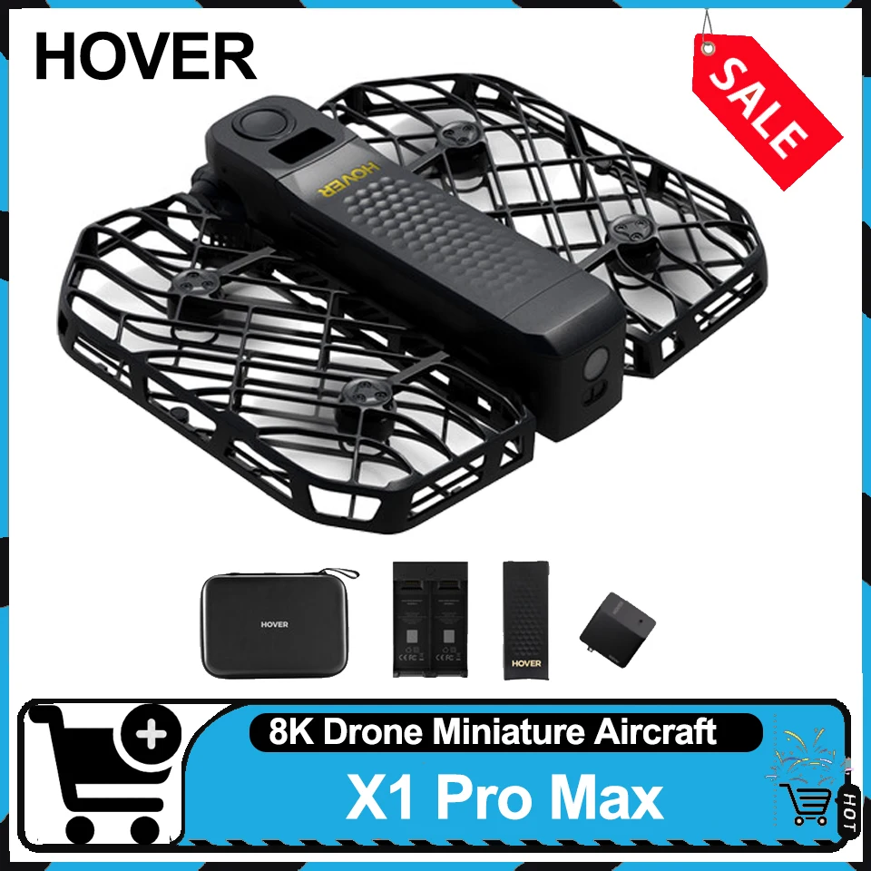 

HOVER X1PRO Max Flight Camera 8K Cinema Grade Ultimate Visuals AI Smart Tracking Drones 107° Field of View