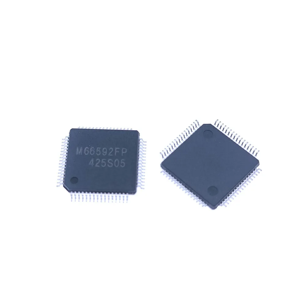 M66592FP  QFP-64   Integrated circuit processor  microprocessor