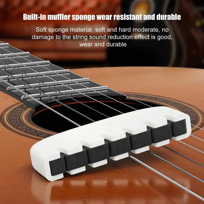 Guitar String Mute Damper Noise Reducer String Damper Mute For Guitar Multi-Purpose Musical Instrument Muter Tool For Guitar