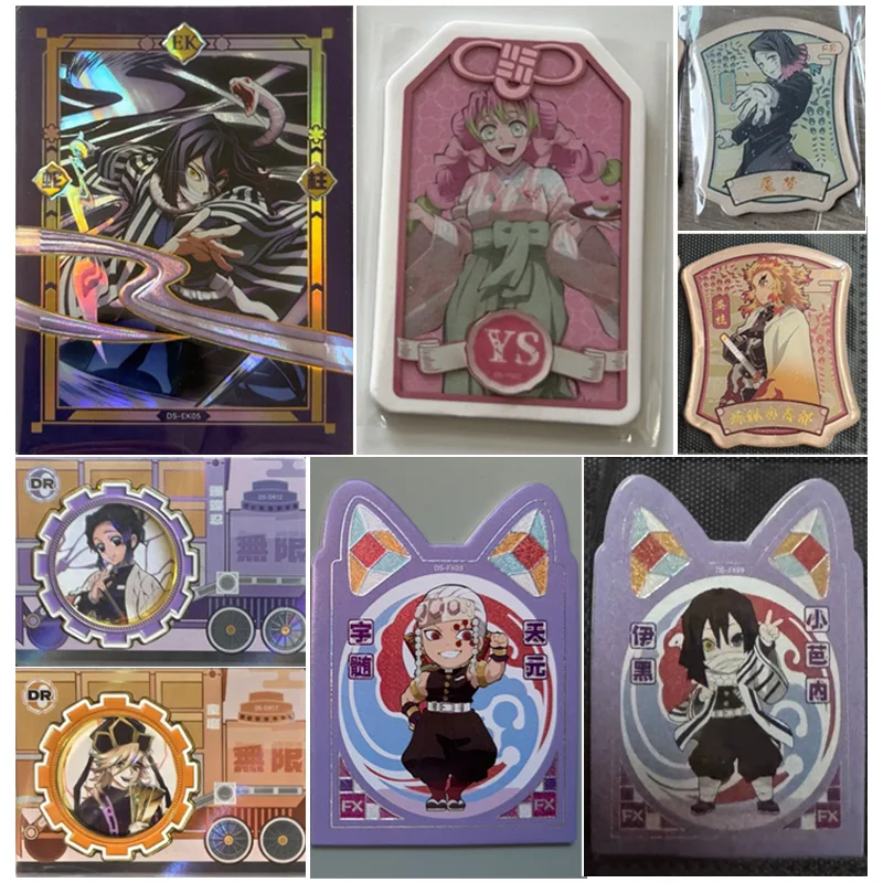 

Аниме Demon Slayer EK DR FR YS FX карты Kamado Tanjirou Kochou Shinobu Kanroji Mitsuri коллекционные карты подарки на день рождения игрушки