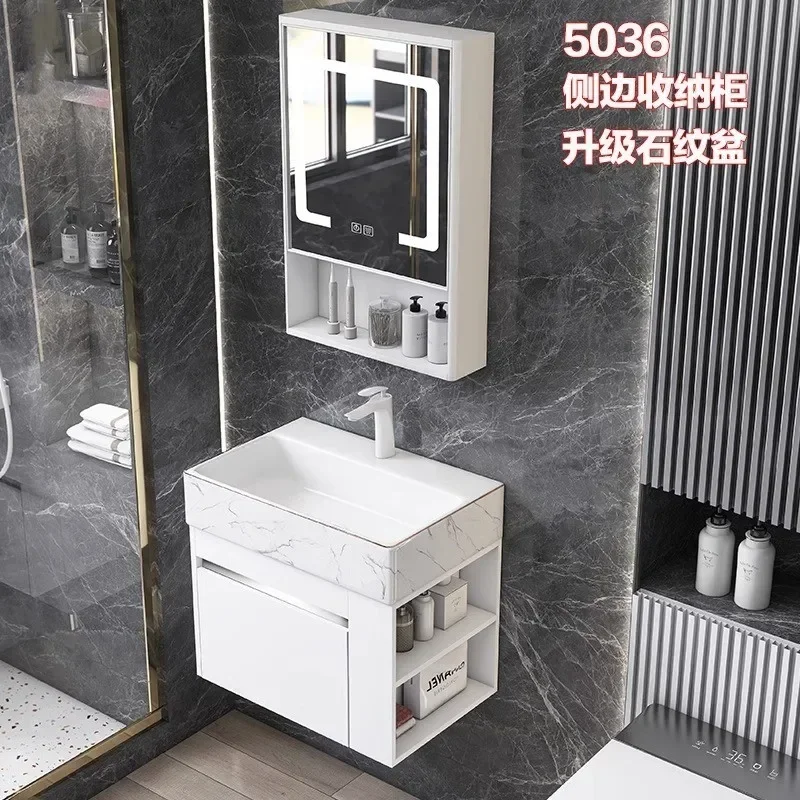 Shimu side receives space aluminium bathroom cabinets, small-sized washbasins, cabinets, combined stone washbasins, washbas