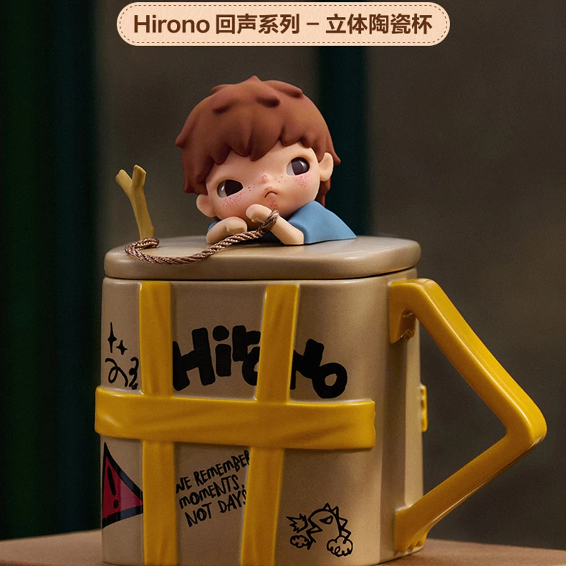 

Оригинальные трехмерные керамические чашки серии POPMART Hirono Echo, модные и модные периферийные изделия, игрушка, рождественский подарок