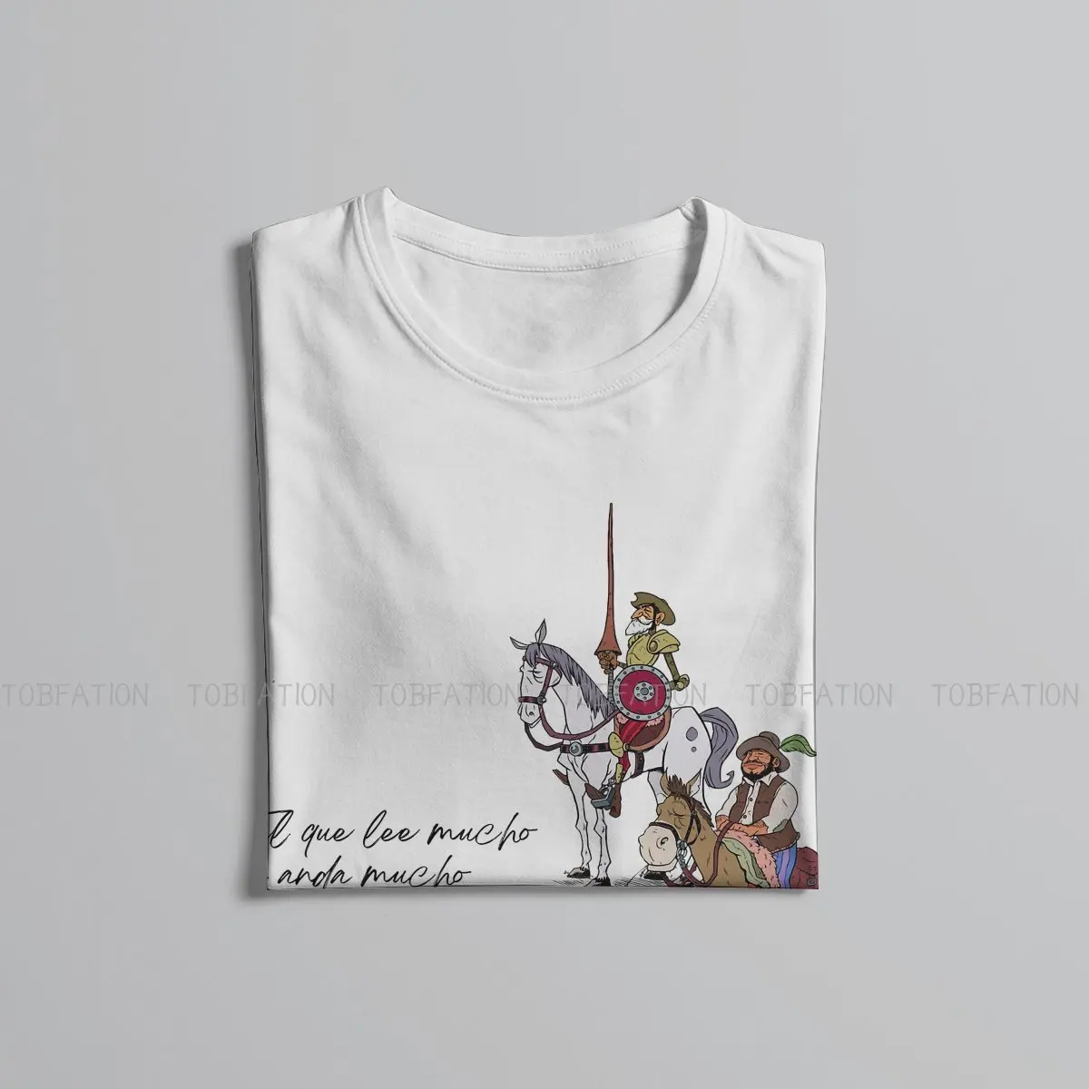 Miguel De Cervantes Casual TShirt Don Quijote De La Mancha Creative Streetwear Comfortable T Shirt Men Short Sleeve