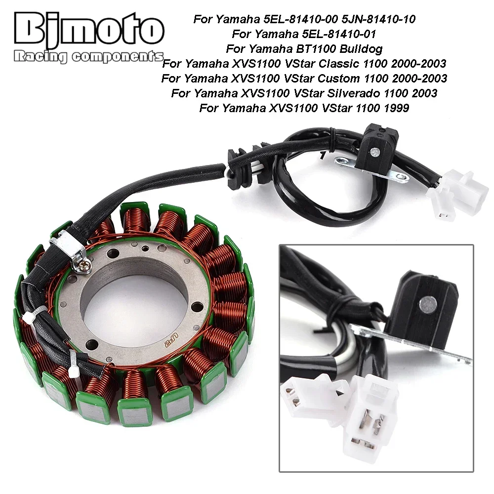 Motorcycle Stator Coil For Yamaha XVS1100 XVS 1100 VStar Custom Classic Silverado 1100 BT1100 Bulldog 5EL-81410-00 5EL-81410-01