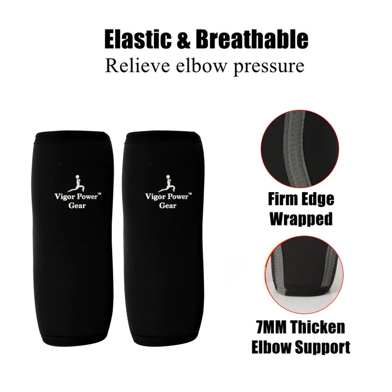 Elastic Protective Elbow Pad for Gym, Sport Safety, Basketball Arm Sleeve, Fitness Elbow Brace, Body Building, 7mm