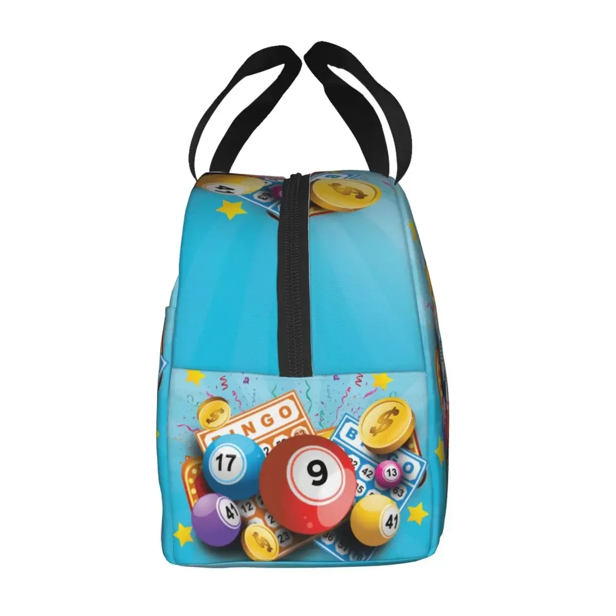 Custom Hot Game Bingo Lunch Box Women Waterproof Cooler Thermal Food Insulated Lunch Bag Kids School Resuable Picnic Tote Bags