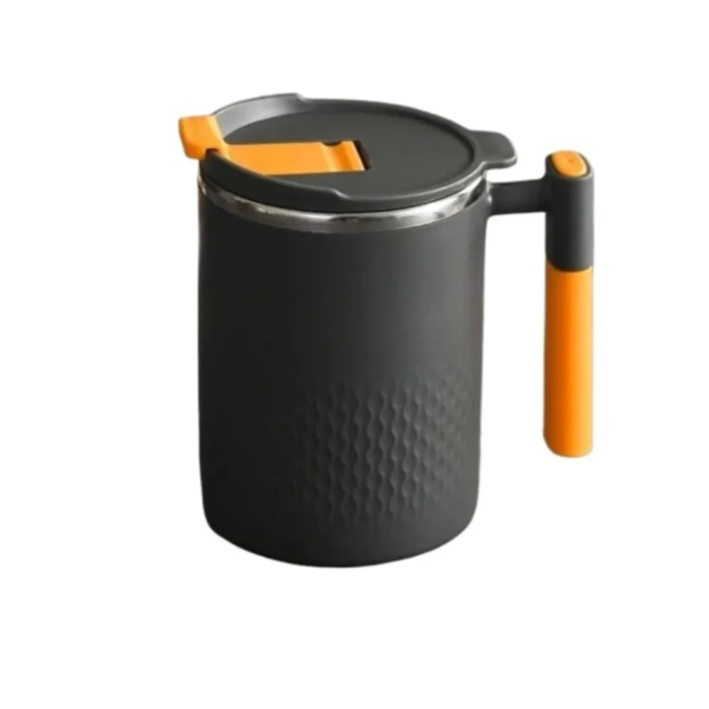 

Premium Heat Resistant Double Wall Vacuum Insulated Stainless Steel Coffee Cup Mug with Lid and Handle Keep Drinks Hot