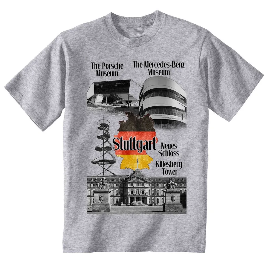 Germany Stuttgart T-Shirt. Summer Cotton O-Neck Short Sleeve Mens T Shirt New S-3XL