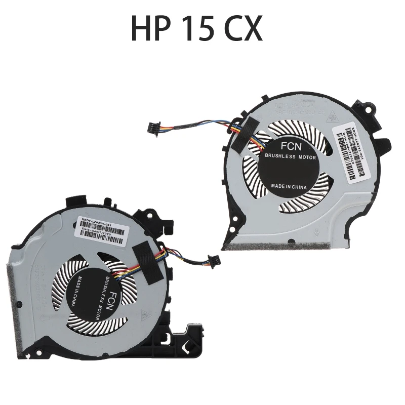 

Original CPU GPU Fan Cooler Radiators for HP Pavilion 15-CX, CX0049NR, CX0071, CX0061, L20334, L20335 Brushless Cooling