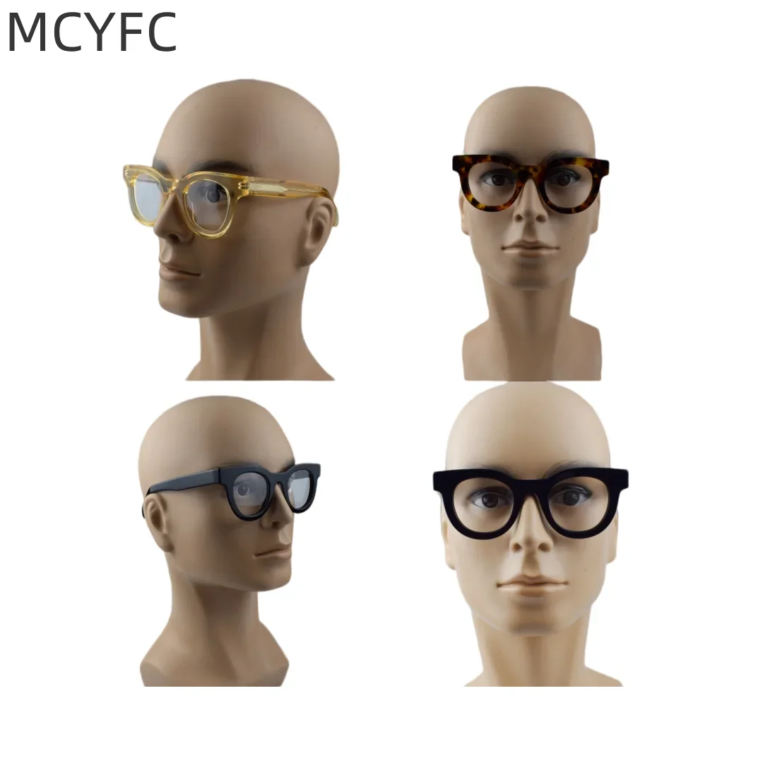 

MCYFC Vintage Universal Thick Acetate Prescription Spectacles Frame Lady Square Acetate Optical Glasses Frames Trend