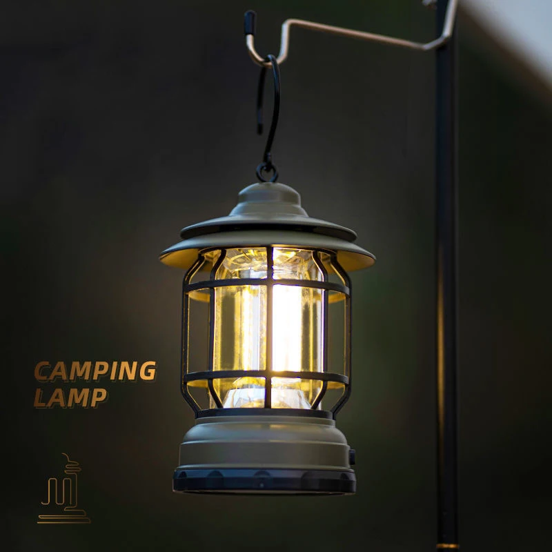 4 Kleuren Outdoor Camping Licht Retro Led Slaapkamer Nachtlamp Voor Partij Draagbare Zaklamp Lantaarn Lamp