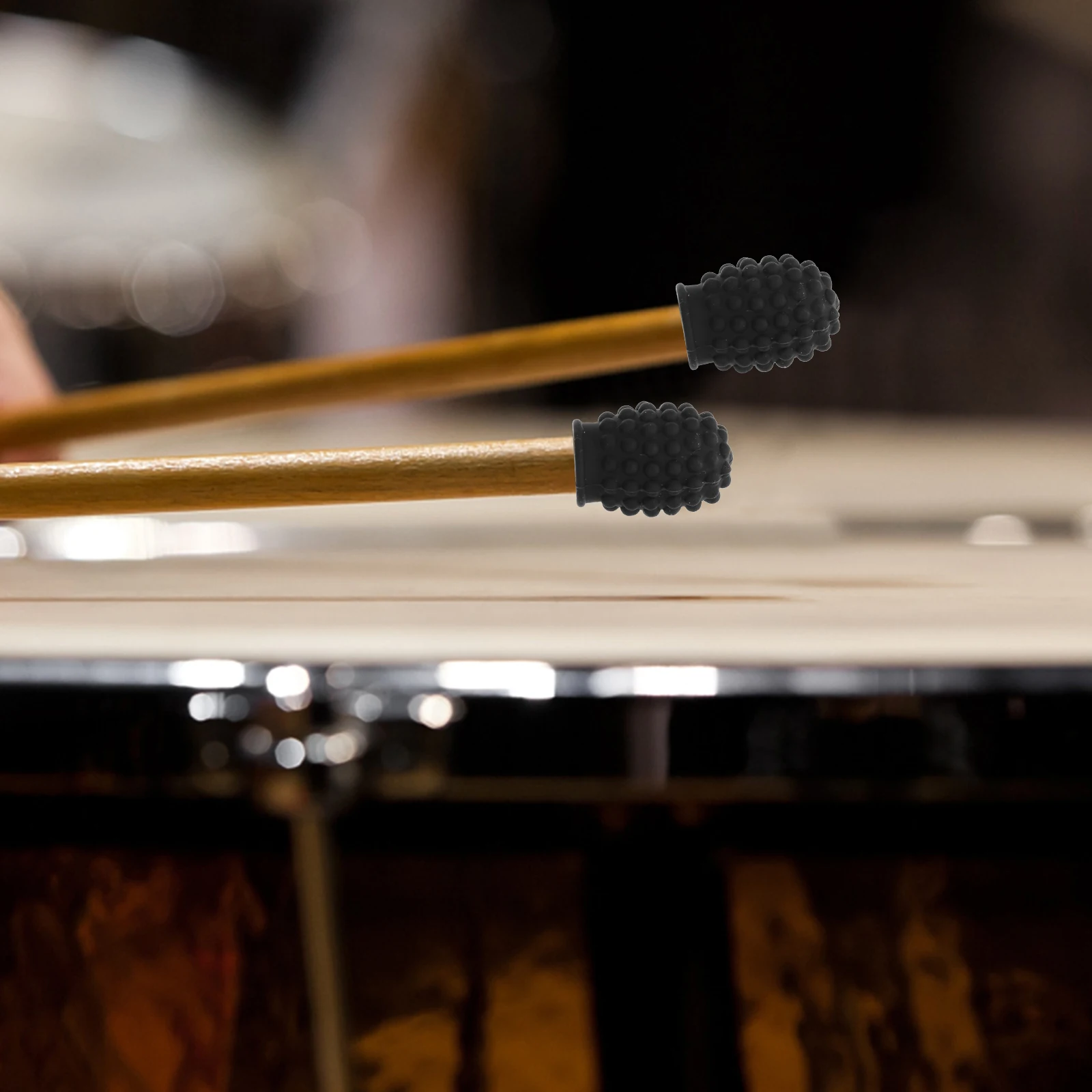 

1Set High-Quality Silicone Drumstick Covers Noise Mufflers for Silent Drum Practice Accessories Drum Stick Covers