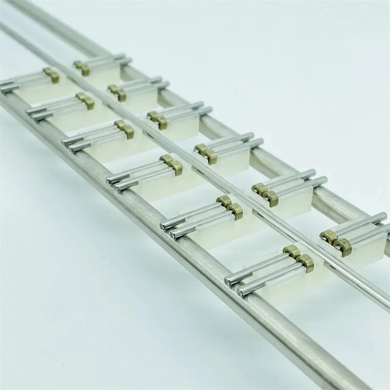 Zug im N-Maßstab 1:160, 50 cm, Schienenmodellzubehör, Zuglaufband, Schienenlager, Testständer mit 6 Rollen/Einzelrollenmodul – Detail 3