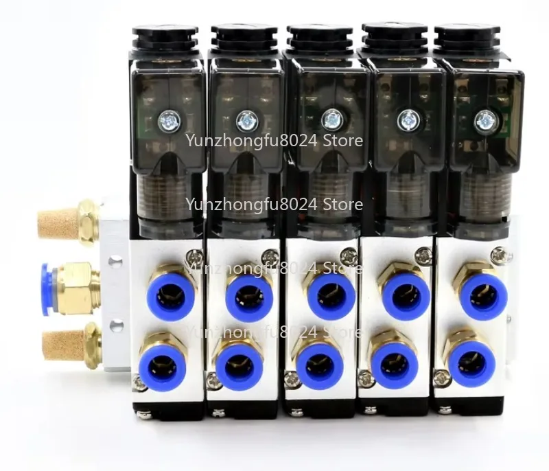 4V210-08 220v 24v Electronic Pneumatic Proportional Solenoid Control Valve 5 Groups of Positions