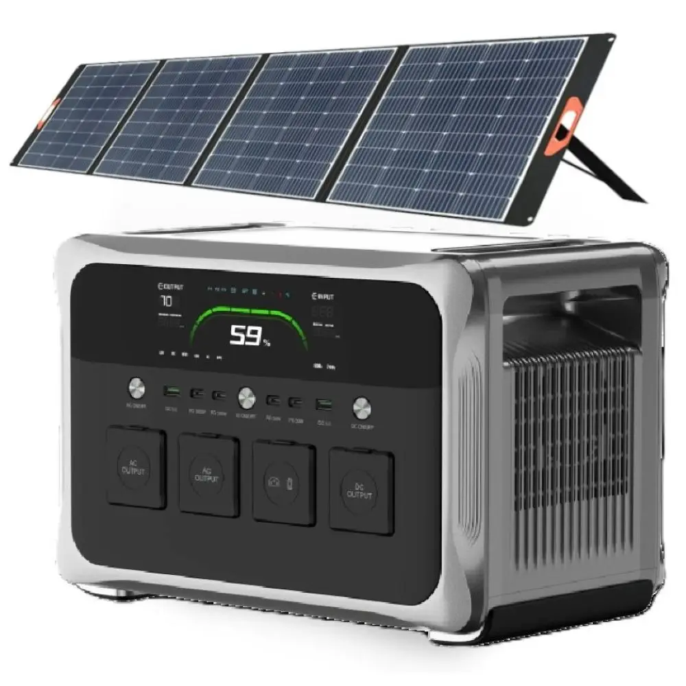 تخصيص متعددة الوظائف سعة كبيرة في الهواء الطلق Lifepo4 بطارية 220 فولت مولد 1800 واط شاحن بالطاقة الشمسية محطة طاقة التخييم #6