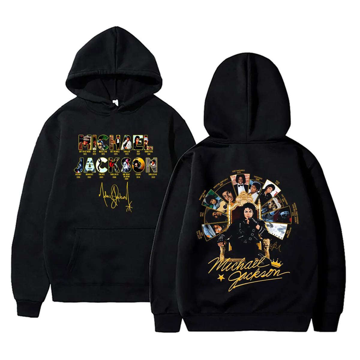 

Michael Jackson Music Album Cover Hoodie Men Women Vintage Gothic Rock Pullover Hoodies Male Fashion Casual Oversized Sweatshirt