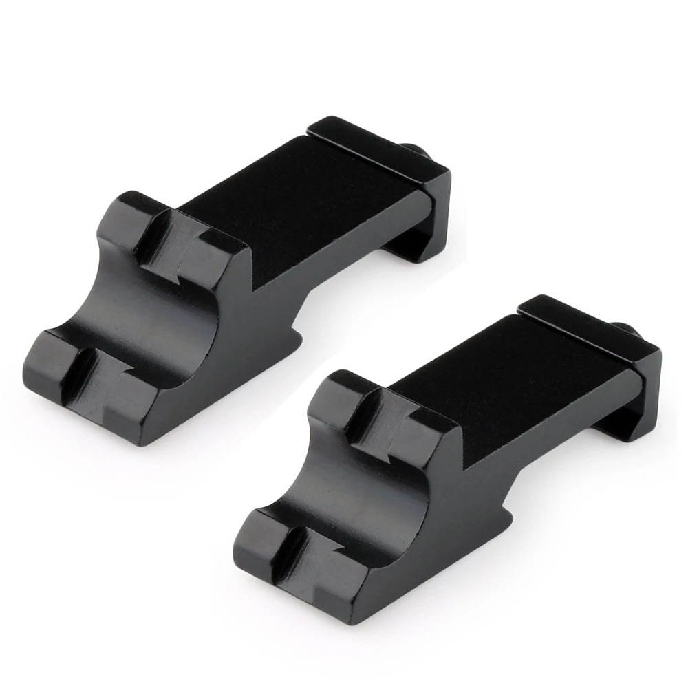 

2PCS 1 Slot Weaver 45 Degree Angle Offset Side Rail Adapter 20mm Picatinny Rail Weaver Rifle Sight Scope Mount Hunting Caza