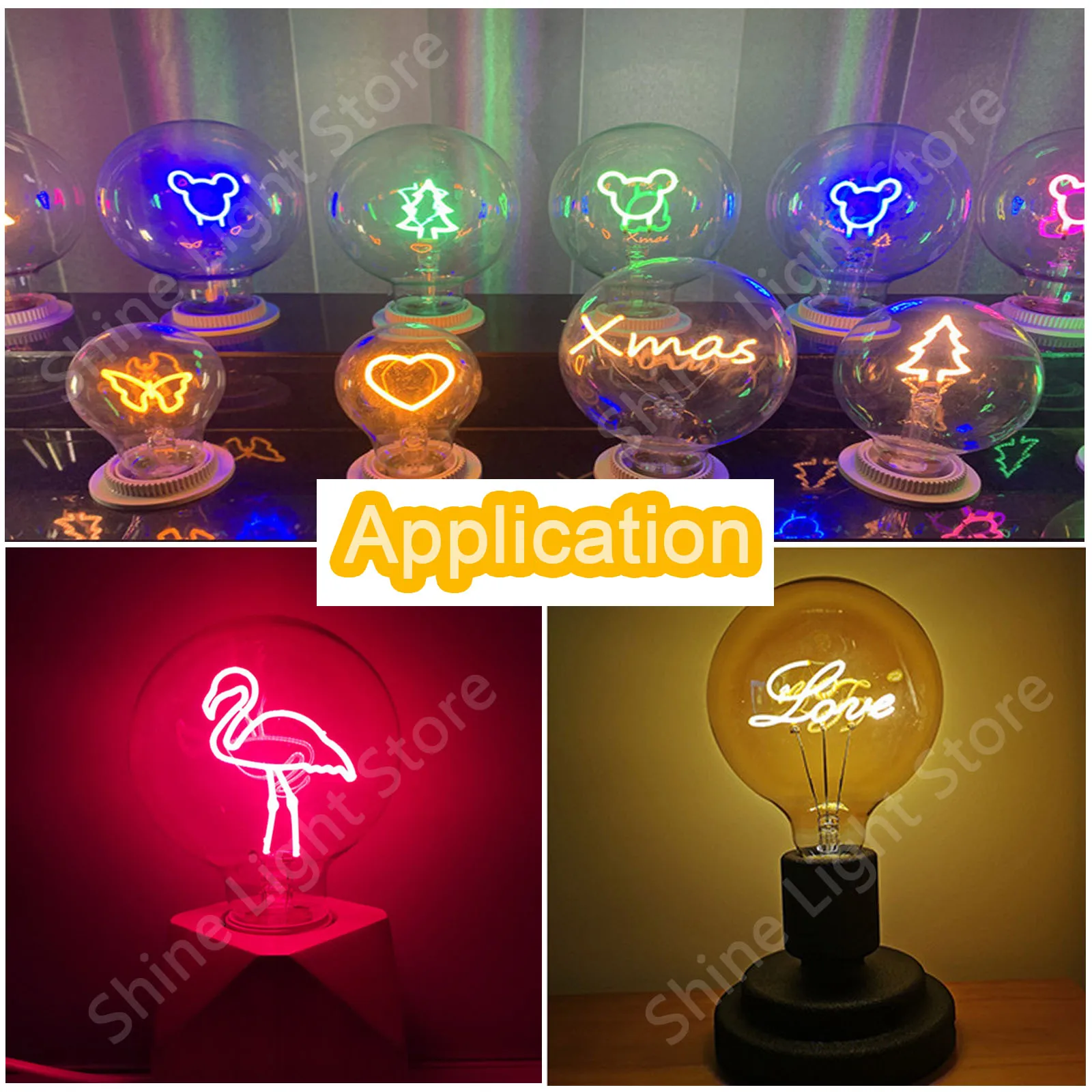 LED COB Micro Flash Candles Edison 3V LED Color Filament Diode Birthday Party Love Letter Decoration Light Bulb Accessories DIY