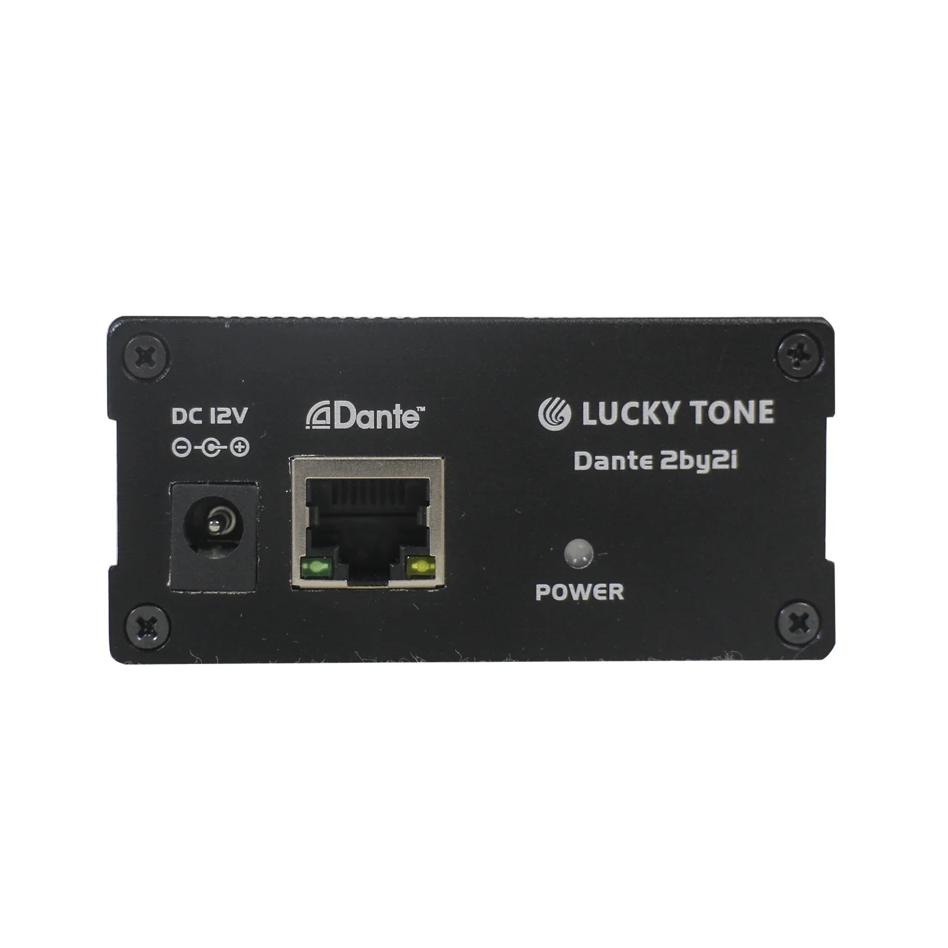 Professional Dante Small Size 2-In 2-Out Dante Audio Transmitter with Dante Network and Controlled by Adnate