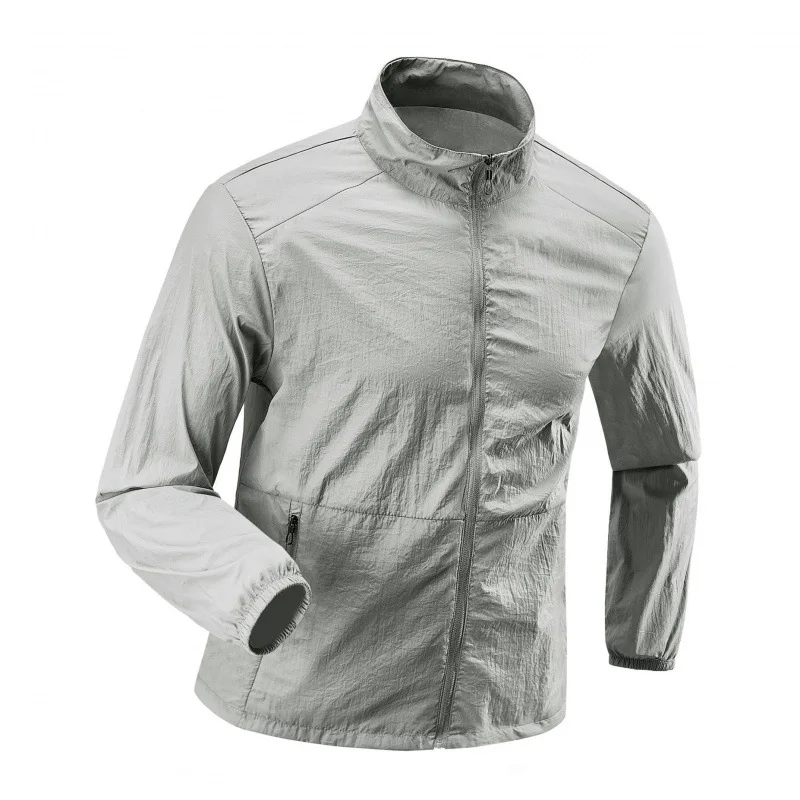 

Sunscreen Clothing UV-proof Breathable Ice Silk Skin Clothing Men's Thin Sunscreen Clothing Summer Jacket Skin Clothing