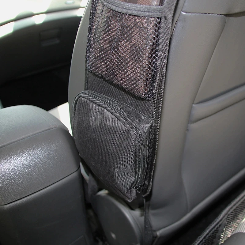Car Seat Organizer Auto Seat Side Storage Hanging Bag Multi-Pocket Drink Holder Mesh Pocket Car Styling Organizer Phone Holder